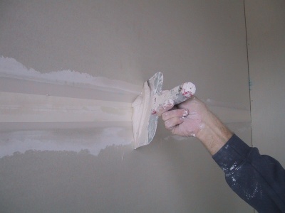 coating paper tape with plaster